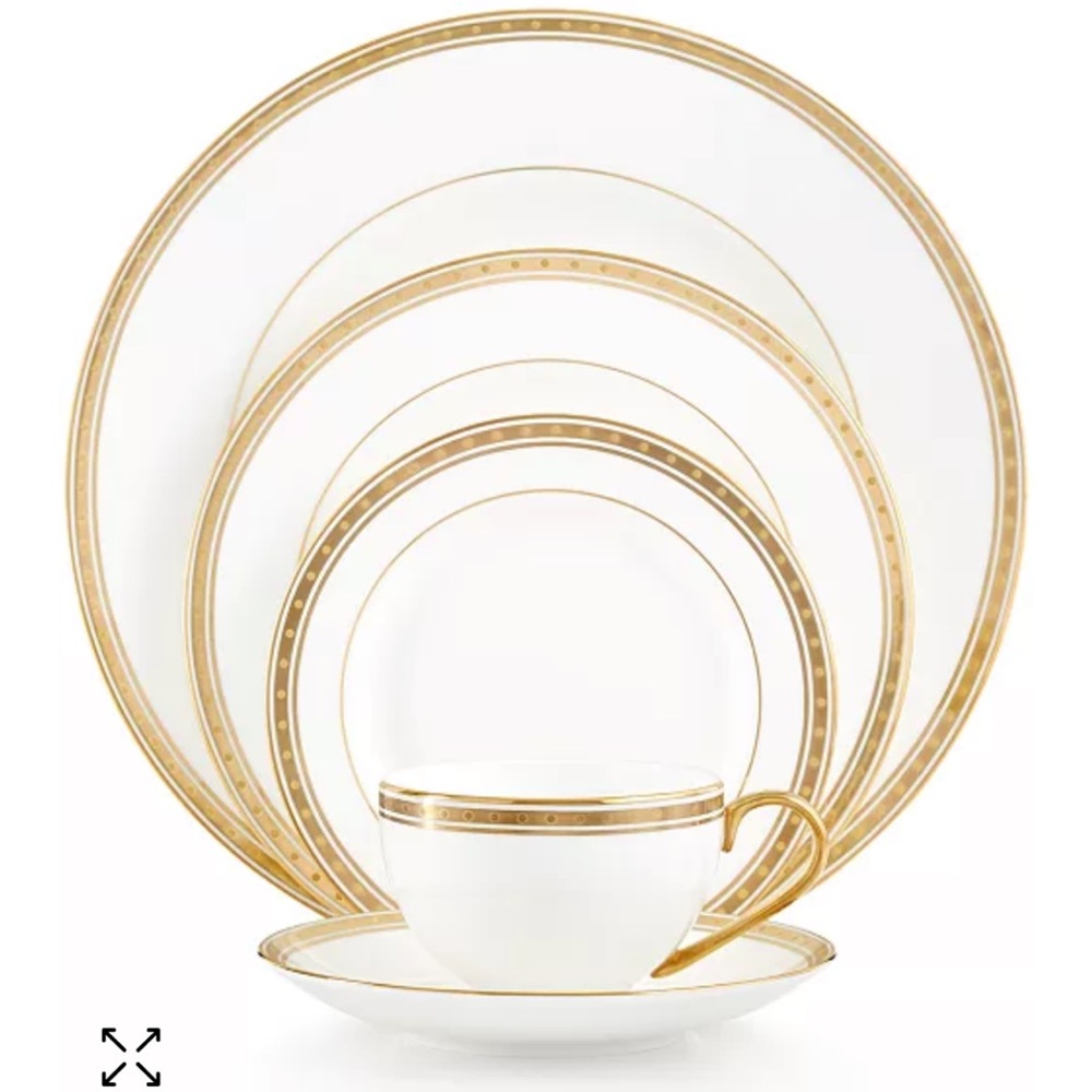 NWT Kate Spade Oxford Place 5 Piece China Set